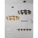 GobekUsa LED Straight Line Ceiling Chandeliers Modern Simplicity Pendent Light Fixtures