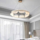 GobekUsa Circular LED Pendant Light for Living Room Dining Kitchen Bedroom Chandelier