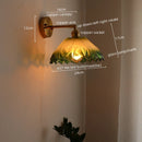 GobekUsa Japanese Style LED Glass Copper Wall Lamp Sconce for Restaurant, Bar, Bedroom, Bathroom