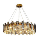 GobekUsa Crystal LED Chandelier: Modern Luxury Pendant Light for Bedroom, Restaurant, and Home Decor