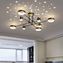 GobekUsa LED Chandelier: Modern Smart Remote Ceiling Light for Living Room Bedroom Dining Kitchen