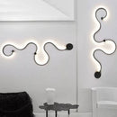 GobekUsa Contemporary Acrylic Wall Lamps in White/Black Iron for Home Decor