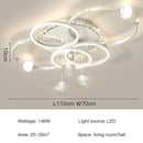 Modern Iron Acrylic Dimmable LED Pendant Light
