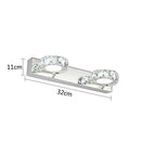 GobekUsa LED Mirror Light: Crystal Round Wall Lamps for Bathroom and Vanity