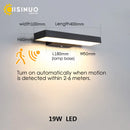 GobekUsa Dusk Dawn Motion Sensor Outdoor Wall Light Modern Sconces for House Garage Balcony