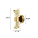 GobekUsa Crystal Wall Lamp for Bedroom Living Room Aisle Lighting