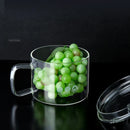 GobekUsa Glass Salad Bowl with Lid, Large Capacity, Creative Design