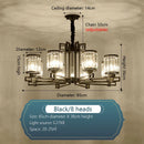 GobekUsa Crystal Chandelier: Elegant Chinese Style Lighting for Living Room, Bedroom, and Study