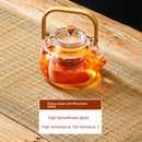 GobekUsa Glass Teapot: Thickened Transparent Kung Fu Tea Set, Perfect for Tea and Coffee.