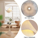 Modern Flower Fabric Pendant Light With Warm Glow