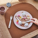 GobekUsa Animal Print Bamboo Fiber Salad Plate Kitchen Tableware
