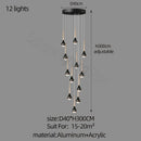 GobekUsa Luxe Loft Chandelier: Nordic Modern Style for Living Room, Hotel, or Apartment