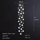 GobekUsa Glass Ball LED Pendant Lights for Home Decor, Living/Dining Room, Bar, & Stairs