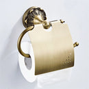 GobekUsa Brass Bathroom Hardware Set: Shelf, Toilet Brush Holder, Paper & Towel Holder