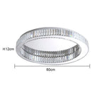 GobekUsa Crystal Round Ceiling Lamp for Modern Minimalist Indoor Lighting décor