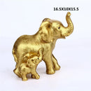 GobekUsa Elephant Family Figurine Resin Calf Kids Miniature Ornament Decoration