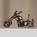 GobekUsa 14cm Retro Motorcycle Model Metal Figurine Home Decor & Toy