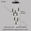 GobekUsa LED Chandelier: Modern Nordic Acrylic Luxury Lighting for Home Decor