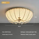 GobekUsa Crystal Dimmable LED Ceiling Light for Modern Bedroom Decor