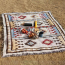 GobekUsa Geometric Cotton Knitted Sofa Blanket & Tapestry