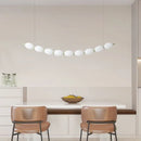 GobekUsa Bead Nordic Chandelier: Stylish Dining Room Pendant Light for Bar Table Adding Ambiance