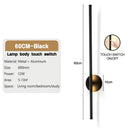 GobekUsa Dimmable LED Wall Sconce Black Wall Lighting for Bedroom Living Room