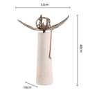 GobekUsa Golden Metal Abstract Figure Sculpture Home Decor CraftǀCreative Figurine Ornament