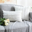 GobekUsa Boho Chic Tassel Striped Pillow Covers for Home Decor