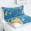 GobekUsa Lace Trim Pillow Towel - Double Sided Yarn-Dyed Jacquard - 52*75 CM - Five-Layer Cotton Gauze