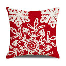 GobekUsa Christmas Elk Pillowcase 45x45cm Farmhouse Red Letter Design