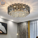 GobekUsa Gold Crystal Chandelier for Living Room Luxury Lighting Fixture