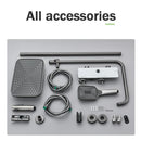 GobekUsa Grey Thermostatic Digital Shower Faucet Set with Rainfall System