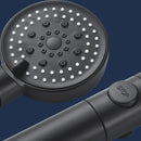 GobekUsa 5-Function Shower Head with Stop Button, 10cm Panel, Silicone Gel Holes
