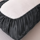 GobekUsa Imitation Silk Elastic Band Pillowcase Queen King Size Smooth Satin Luxury Bedding