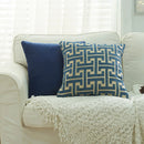 GobekUsa Geometric Chenille Throw Pillowcase: Hidden Zipper Cushion Cover for Home Decor