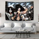 GobekUsa KISS Band Canvas Tapestry Wall Art Decor for Living Room & Bedroom