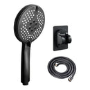 GobekUsa 3-in-1 Pressure Boost Shower Head with Hose Base - Large Water Yield