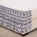 GobekUsa Elastic Band Diamond Lattice Ruffled Bed Skirt for Queen Size Mattress