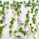 GobekUsa Green Silk Hanging Christmas Garland for Home and Garden Decor