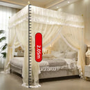 GobekUsa Large Space Mosquito Net with Bracket. Encrypt Mesh, Insect-Proof Bed Curtain for Household.
