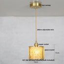 GobekUsa Glass Crystal LED Pendant Light - Adjustable Luxury Fixture for Kitchen, Foyer, Bathroom