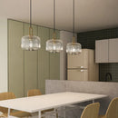 GobekUsa LED Glass Chandelier: Modern Dining Room Pendant Lights Hanging Lamp Fixtures