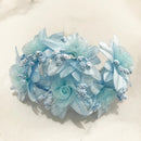 GobekUsa Blue Flower Cherry Stamen Berries Bundle for DIY Christmas Wedding Decor