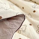 GobekUsa Breathable Double Gauze Queen Quilt with Soya Fibre Filling