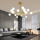 GobekUsa Black Chandelier: Luxury Glass Pendant Lights for Living Room, Bedroom, and Restaurant