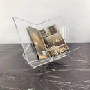 GobekUsa Acrylic Geometric Bookshelf Magazine Rack Desktop Organizer Home Decor Storage