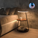 GobekUsa LED Wood Shelf Floor Lamp for Bedroom Living Study Room