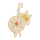GobekUsa Cat Butt Coasters: Handmade Funny Kitties Cup Mat - Set of 4
