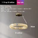 GobekUsa Crystal LED Chandelier for Kitchen Dining Room Duplex Villa Lighting Fixtures