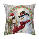 GobekUsa Christmas Cushion Cover Set - Festive Xmas Decor for Living Room Sofa
